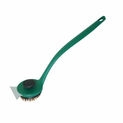 Big Green Egg Palmyra Bristle Grid Scrubber Long Handle